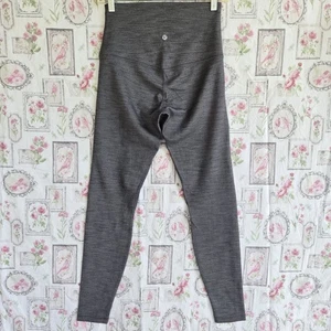 Lululemon Align SHR Super High Rise 28" Pant Herringbone Heather Gray Leggings 8 - Picture 1 of 6