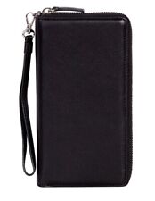 Scully Western Soft Plonge Leather RFID Gusseted Wristlet 4005-11 Black
