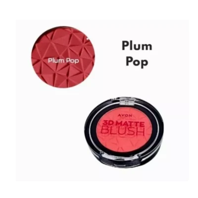 Avon Matte Blusher Matte Finish Highly Pigmented 3D Matte Blush Plum Pop - Image 1 of 4