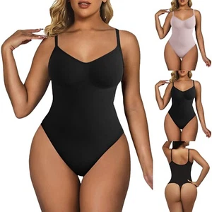 Womens Seamless Bodysuit Shaping Belly Controlling Butt Lifting Plus Size Thong - Picture 1 of 18