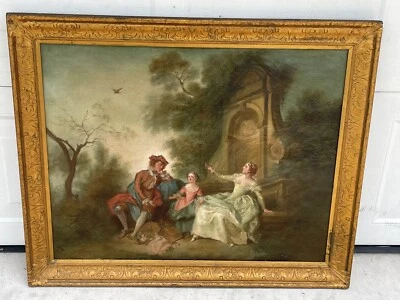 Pintura al óleo sobre lienzo Nicolas Lancret 1690-1743 French L’inocence Fresh Estate Foto 1 de 4