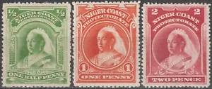 EDSROOM-19290 Niger Coast Protectorate 43-45 No Gum 1894 Queen Victoria CV$55.50 - Picture 1 of 2
