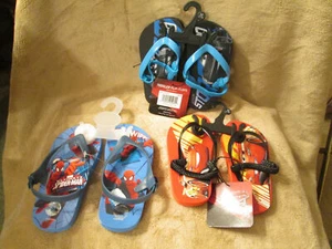 Toddler Flip Flops Disney Cars, Spiderman Choice Theme - Picture 1 of 3