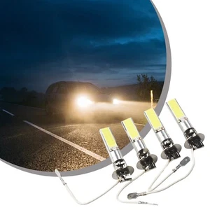 4x H3 COB LED Headlight Kit with 80W Super Bright Fog Driving Bulbs in White - Picture 1 of 12