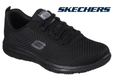 SKECHERS 77210 Damen Sneaker Ghenter - Bronaugh SR, schwarz