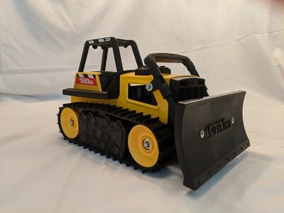 Bulldozer Tonka M-7461 amarillo 1999 Hasbro construcción acero prensado y plástico Foto 1 de 4