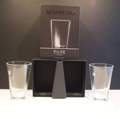 Nespresso Pure Kaffeegläser 2er Set neu 2 Stück Latte Macchiato Gläser OVP neu - Bild 1 von 4