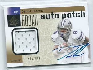2011 SP Authentic Daniel Thomas RPA PRIME PATCH RELIC AUTO RC #231 /699 KSU - Picture 1 of 1