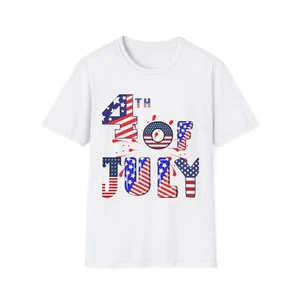 Patriotic 4th July T-Shirt, American Flag Tee, Independence Day Apparel, USA - Picture 1 of 33