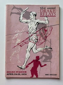 1970 Drake Relays Program Des Moines, Iowa Track & Field 61st Annual - Bild 1 von 5