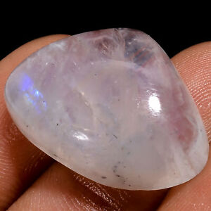 Rainbow Moonstone Heart Shape Cabochon Loose Gemstone 25.5 Ct 16X23X8mm EE-40522