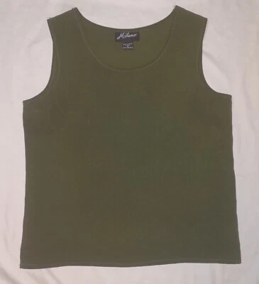 Blusa sin mangas Milano para mujer talla S verde Foto 1 de 4