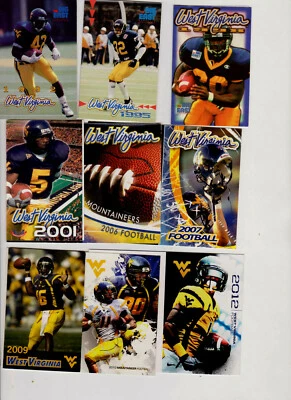 18 West Virginia football schedules 1992-21 Jarrett & Antonio Brown/Dravon Henry - Image 1 of 3