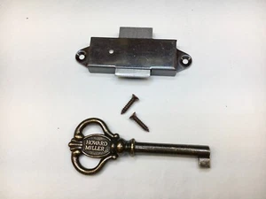 Howard Miller Grandfather Clock Door Lock Set Antique Brass Finish - Picture 1 of 4