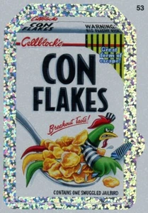 Wacky Packages All New Series 8 CON FLAKES Silver Flash Foil Parallel #53 - Picture 1 of 1