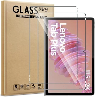 2 PACK Tempered Glass Screen Protector For Lenovo Tab Plus 11.5 Inch Tablet 2024 - Image 1 of 4
