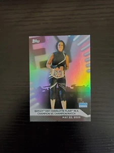 2021 Topps WWE Women's Division Wrestling #19 Bayley - RAINBOW FOIL - Picture 1 of 2