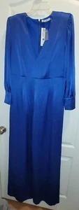 Alice Olivia Wide Leg Ultramarine Blue Women's Jumpsuit Sz 14 NWT $440 - Picture 1 of 12
