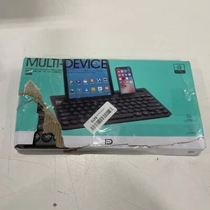 Bluetooth Keyboard, iClever DK03 Wireless Keyboard Multi-Device Keyboard - Picture 1 of 2