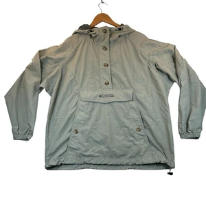 Giacca a vento Columbia Sportswear donna taglia L beige giacca pullover anorak anni 90 vintage - Foto 1 di 12