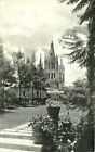 Rppc Mexico Postcard O296 Garden Park Landscaping Gothic Cathedral Catedral