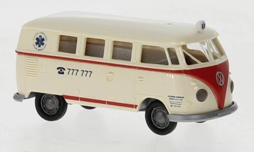 Brekina 31619 - 1/87 VW T1b Familiare, Ambulanza Aicher, 1960 - Nuovo - Immagine 1 di 1