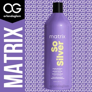 Champú Matrix So Silver Purple 33,8 oz 💜 Ilumina el cabello rubio y gris 💜 - Imagen 1 de 2
