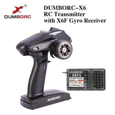 DUMBORC-X6 6CH 2.4G RC Radio Controller Transmitter + Mixed Mode+X6FG Receiver - Image 1 of 4
