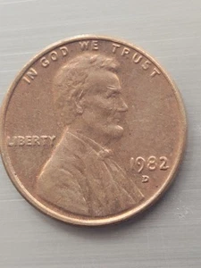 1982 D Copper Lincoln Memorial Penny Error 3.1 Grams - Picture 1 of 6