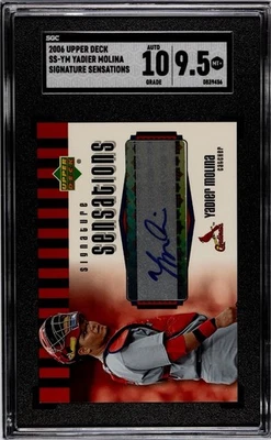 2006 Upper Deck Yadier Molina Signature Sensations #SS-YM SGC MT+ 9.5 AUTO 10 - Image 1 of 2