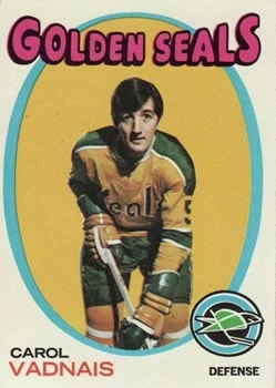 1971-72 Topps #46 Carol Vadnais Card Nice - Image 1 of 2