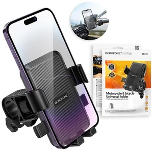 Borofone BH137 Motorcycle, Bicycle & Baby Strollers Mount Mobile Phone Holder - Picture 1 of 10