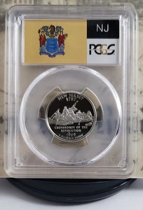 Etiqueta estatal 1999-S - Cuarto de plata - Nueva Jersey - PCGS PR69DCAM - ¡Bonito! 1630 - Imagen 1 de 6