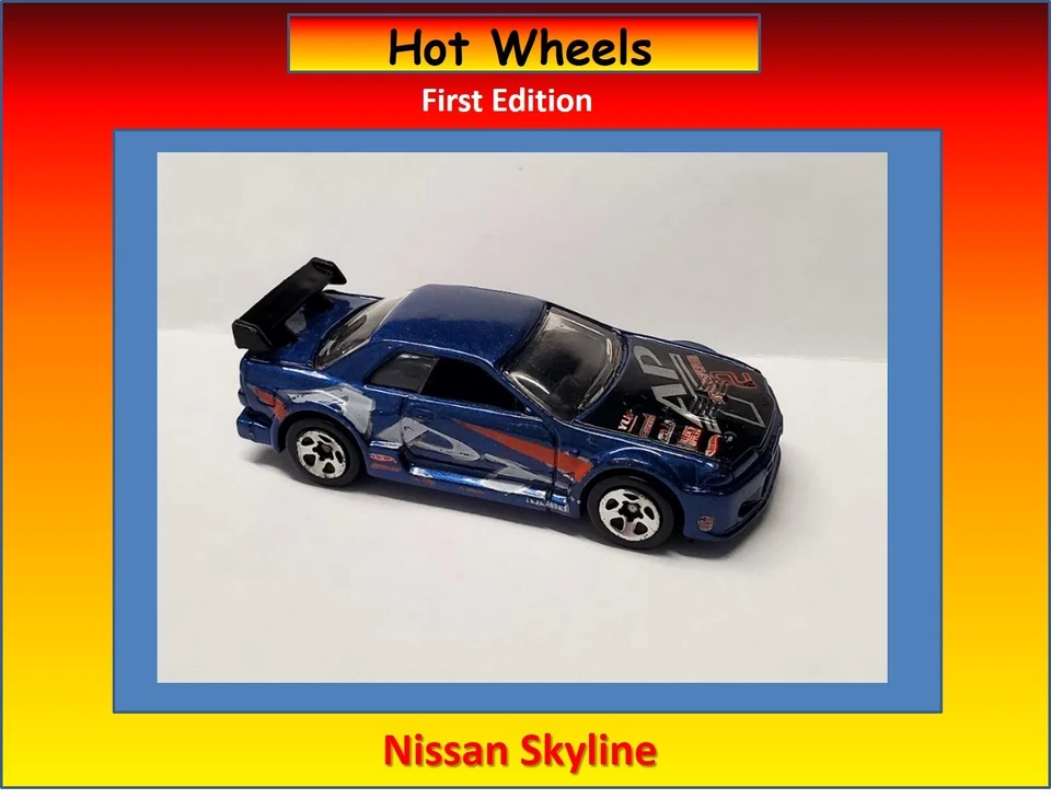 Nissan Skyline APT Motorsport 2001 1ª primera edición suelto Hot Wheels azul Foto 1 de 1
