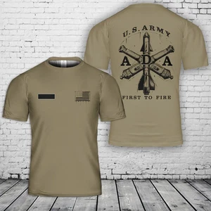Custom Name US Army Air Defense Artillery T-Shirt 3D - Picture 1 of 2