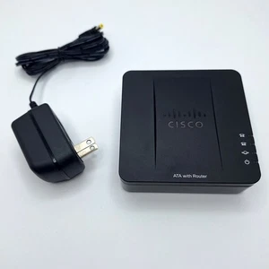 Cisco ATA w/ Router SPA122 Ethernet VoIP 2-Port Phone Adapter DC 5V Power Cable - Zdjęcie 1 z 3