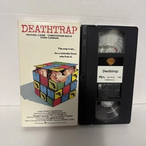 Deathtrap 1982 Christopher Reeve Michael Caine Black Comedy Mystery VHS Tape - Picture 1 of 2