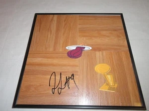 RASHARD LEWIS SIGNED FRAMED 12X12 FLOORBOARD MIAMI HEAT THE FINALS - Picture 1 of 1