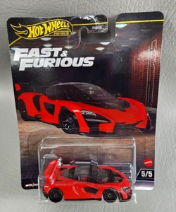 2024 Hot Wheels Fast & Furious Premium #5 McLaren Senna Real Riders - NEW Sealed - Picture 1 of 5