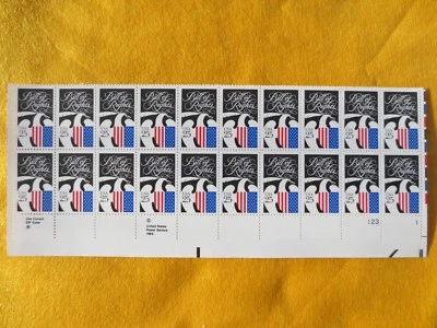 DOC's Scott #2421 BILL OF RIGHTS 25¢ Block of 20 MNH OG VF/XF - Image 1 of 3