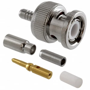 Menge (50) Amphenol 31-315-1005 RF BNC Stecker Mil-Crimp 23329 Koaxial 50 Ω Mil-Spec  - Bild 1 von 5