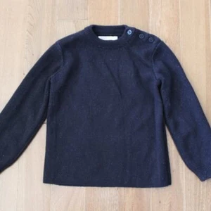 Les Essentiels de Monoprix Kids Wool Acrylic Blend Long Sleeve Black Sweater 5 - Picture 1 of 6