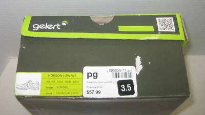 Gelert Horizon Low WP Juniors 3.5 Charcoal / Pink Waterproof Hiking Trail Shoes - Image 1 of 4