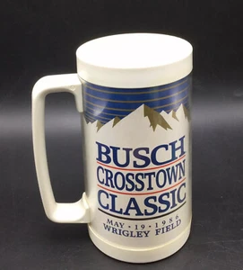 Chicago Crosstown Classic Busch Beer Insulated Mug White Sox Cubs Wrigley 1986 - Picture 1 of 9
