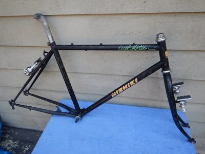 18" Vintage Nishiki Cascade Mountain Bike Frameset BLACK Roller Cam Brakes - Image 1 of 4