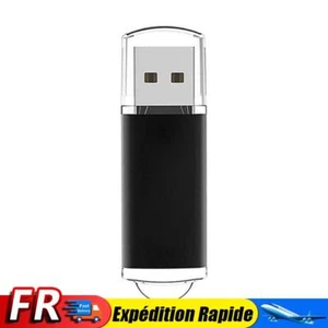 CW10029 Clé USB 2.0 haute vitesse avec capuchon transparent (2 Go noir) - Photo 1/12