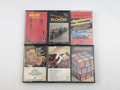 Various Artists Music Cassette Tape Bundle Lot x 6 Blondie Johnny Cash Animals - Image 1 of 2
