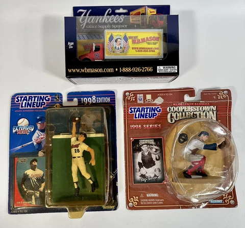 VTG NIB Starting Line Lot Of 3 Yogi Berra Cooperstown Jim Edmonds Yankees Cover