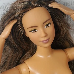 L34 ~ MUÑECA LEA DESNUDA BARBIE @BARBIESTYLE #3 MORENA CURVILÍNEA HECHA PARA MOVER ÚNICA - Imagen 1 de 7