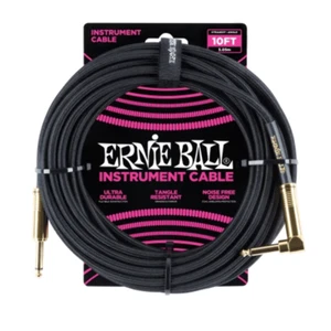 Cable de instrumento recto/ángulo trenzado Ernie Ball 10' - P06081 - Imagen 1 de 1